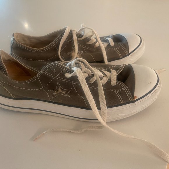 Converse One Star Size 7.5 Womens Dark Grey - Picture 3 of 4